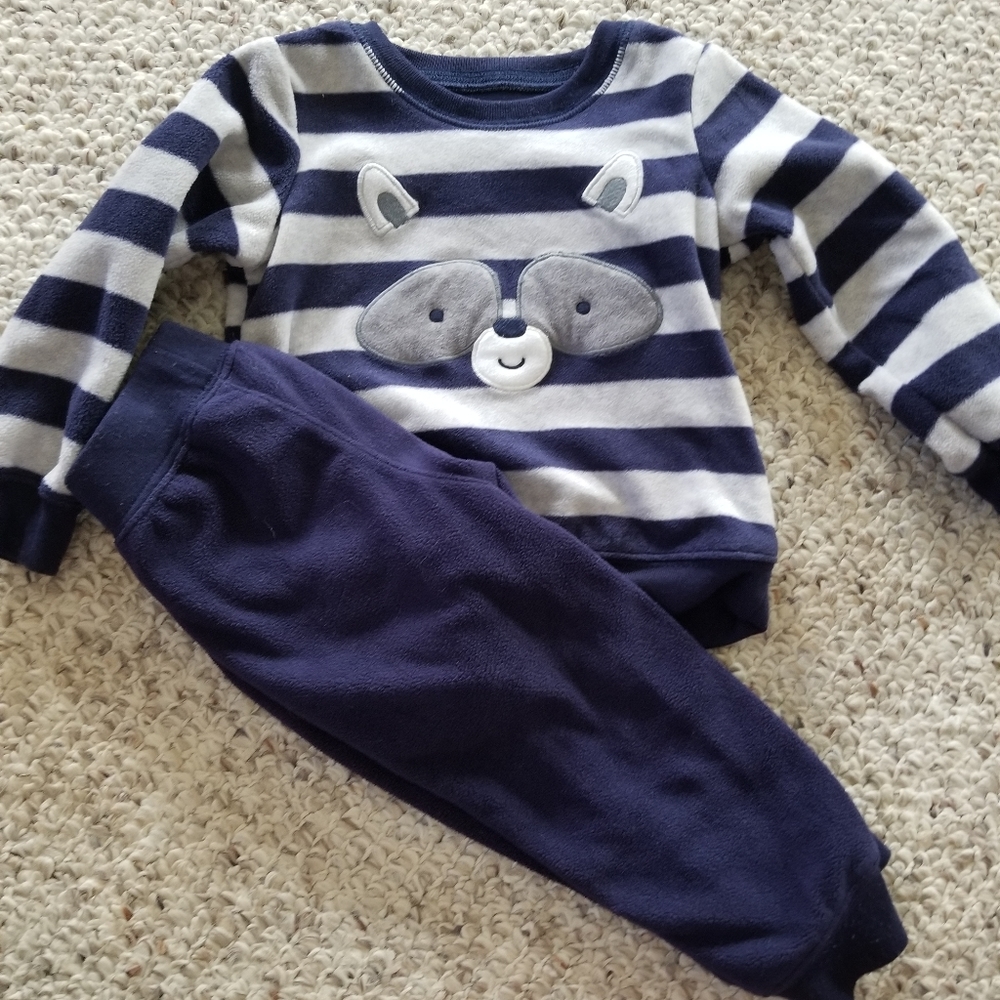 *Sold*Fleece Raccoon Outfit
